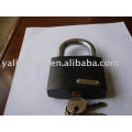 Arc plastic sprayed iron padlock